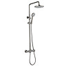 Arezzo Round Thermostatic Shower - Gunmetal Grey