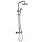 Arezzo Round Thermostatic Shower - Gunmetal Grey