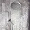 Arezzo Round Thermostatic Shower - Gunmetal Grey