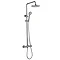 Arezzo Round Thermostatic Shower - Gunmetal Grey