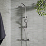 Arezzo Round Thermostatic Shower - Gunmetal Grey