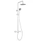 Arezzo Round Thermostatic Shower - Matt White  In Bathroom Large Image