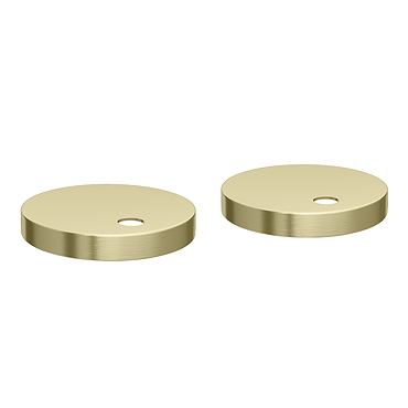 Arezzo Seat Hinge Cover Caps (Pair) Brushed Brass for Arezzo Square Toilet