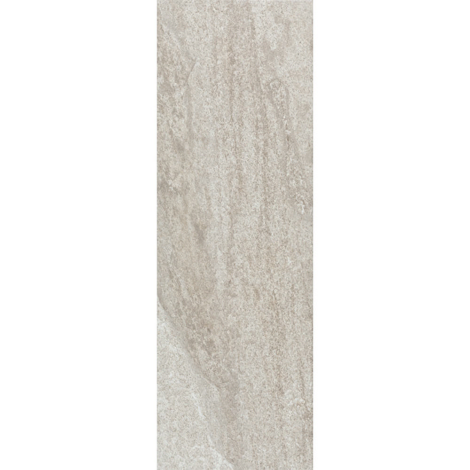 Arezzo Silver Grey Stone Effect Wall and Floor Tiles - 200 x 600mm Feature Large Image