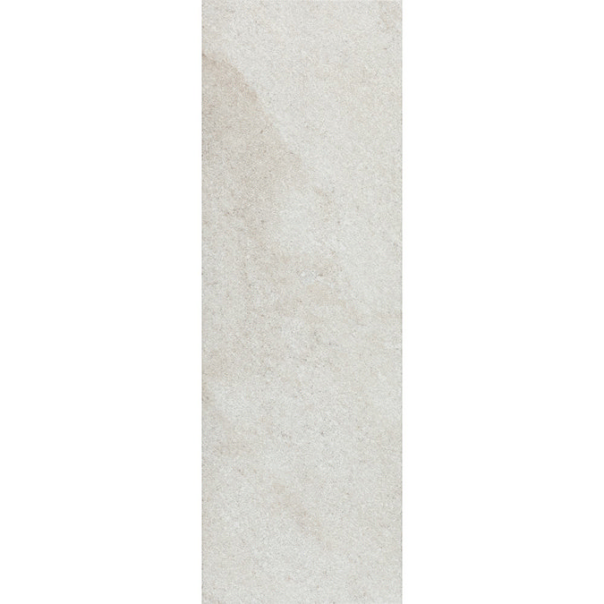 Arezzo Silver Grey Stone Effect Wall and Floor Tiles - 200 x 600mm In Bathroom Large Image