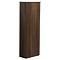 Arezzo Slatted Walnut Curved Tall WC Unit