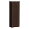 Arezzo Slatted Walnut Curved Tall WC Unit