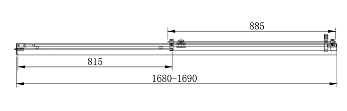 Arezzo Sliding Bath Screen (W1700 x H1500) – Brushed Brass
