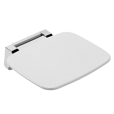 Arezzo Slim Fold-Away Shower Seat White