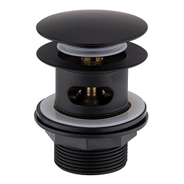 Arezzo Slotted Bath Waste with No Overflow Matt Black