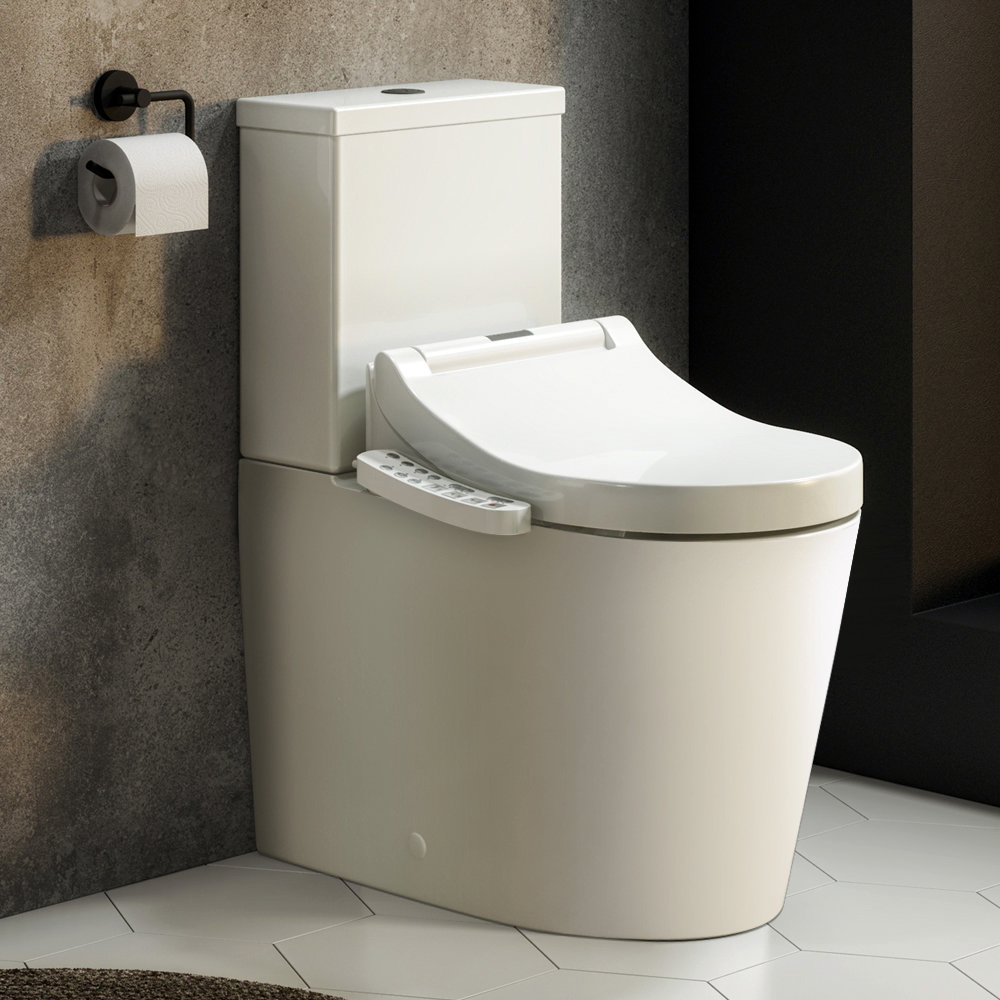 Arezzo Smart Toilet with Bidet Wash Function, Heated Seat + Dryer