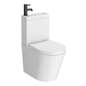Arezzo Space Saving Combined Two-In-One Wash Basin + Rimless Toilet
