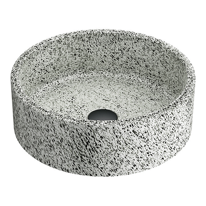 Arezzo Speckled Stone Effect Round Counter Top Basin - 410mm Diameter  Feature Large Image