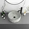 Arezzo Speckled Stone Effect Round Counter Top Basin - 410mm Diameter Large Image
