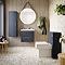 Arezzo Square Back to Wall Toilet Pan with Soft Close Seat – Gloss White Ceramic