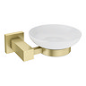 Arezzo Square Brushed Brass 4-Piece Bathroom Accessory Pack  Profile Large Image