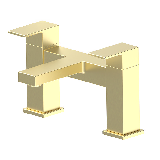 Arezzo Square Brushed Brass Bath Filler Tap