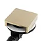 Arezzo Square Brushed Brass Easy Clean Click Clack Bath Waste with Overflow  Profile Large Image
