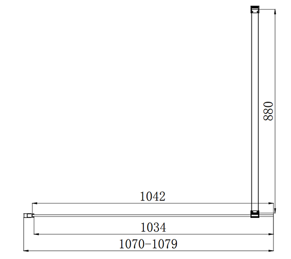 Arezzo 1100mm Framed 10mm Walk In Glass Brushed Brass