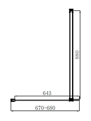 Arezzo 700mm Framed 10mm Walk In Glass Brushed Brass