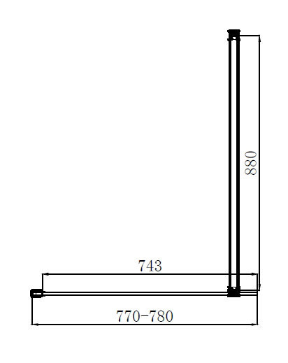 Arezzo Square Brushed Brass Frameless 10mm Wetroom Screen with Wall Mounted Arm 800mm