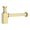 Arezzo Square Brushed Brass Modern Basin Bottle Trap