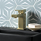 Arezzo Square Brushed Brass Mono Basin Mixer Tap