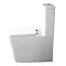 Arezzo Square BTW Close Coupled Rimless Toilet with Soft Close Seat 