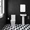 Arezzo Square BTW Close Coupled Rimless Toilet with Soft Close Seat