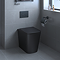 Arezzo Square BTW Rimless Toilet with Soft Close Seat Matt Black