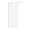 Arezzo Square Chrome Frameless 10mm Wetroom Screen with Wall Mounted Arm