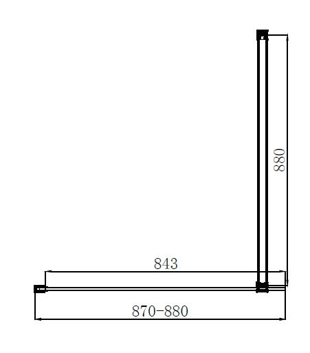 Arezzo Square Chrome Frameless 10mm Wetroom Screen with Wall Mounted Arm