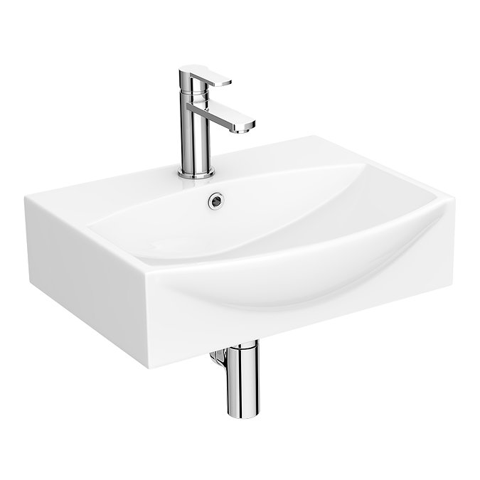 Arezzo Square Cloakroom Suite (Toilet + Basin)  Standard Large Image