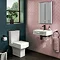 Arezzo Square Cloakroom Suite (Toilet + Basin) Large Image