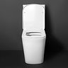 Arezzo Square Close Coupled Rimless Toilet with Soft Close Seat 