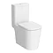 Arezzo Square Close Coupled Rimless Toilet with Soft Close Seat