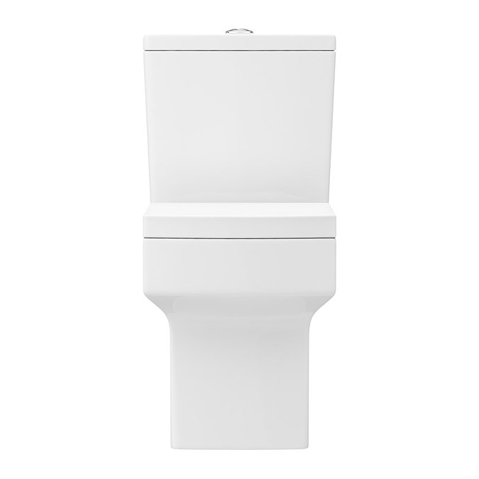 Arezzo Square Close Coupled Toilet + Soft Close Seat  In Bathroom Large Image