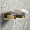 Arezzo Square Fluted Soap Dish - Brushed Brass