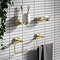 Arezzo Square Fluted Soap Dish - Brushed Brass