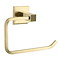 Arezzo Square Fluted Toilet Roll Holder - Brushed Brass