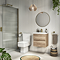 Arezzo Square Fluted Towel Holder - Brushed Brass