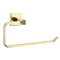 Arezzo Square Fluted Towel Holder in Brushed Brass