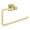 Arezzo Square Fluted Towel Holder - Brushed Brass