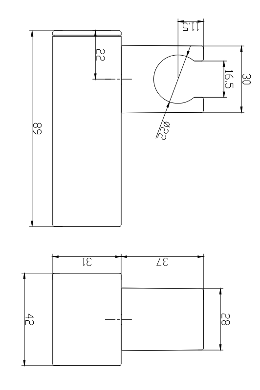 Arezzo Square Matt Black ABS Modern Wall Mounted Handset Holder