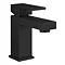 Arezzo Square Matt Black Basin Mono Mixer Tap Large Image