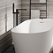 Arezzo Square Matt Black Floor Mounted Free-standing Bath Shower Mixer incl. Shower Kit