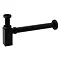 Arezzo Square Shallow Basin Bottle Trap - Matt Black Large Image