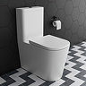 Arezzo Square Short Projection BTW Close Coupled Rimless Toilet
