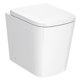 Arezzo Square Short Projection BTW Rimless Toilet with Soft Close Seat