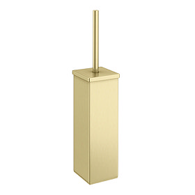 Arezzo Square Toilet Brush Brushed Brass